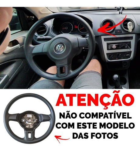 Kit Tampa Da Buzina Capa Air Bag Vw Amarok Fox Cross Space Saveiro Polo Gol Voyage Golf Adaptador Acionador De Buzina