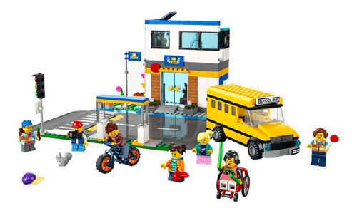 Set De Construcción Lego Lego City Brinquedo De Montar Lego City Dia Letivo 60329 Com 433 Pecas  En  Caja