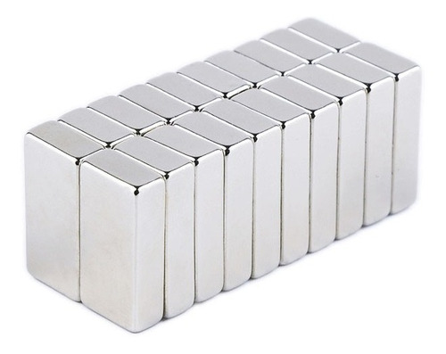 Imanes Neodimio Rectangulares 20x10x5mm 9 Unidades