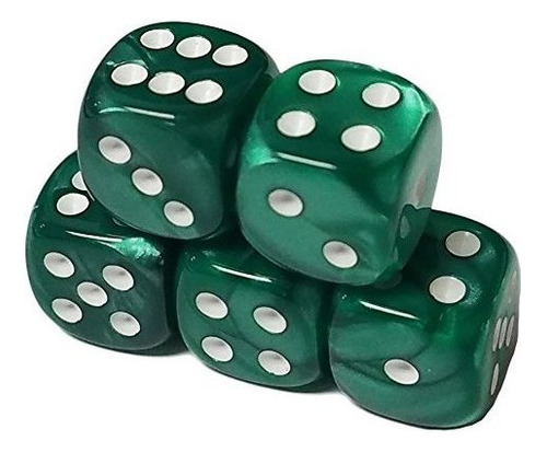 Dado Estandar Para Juego Juego De 5 Dados Estándar Verde