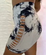 Comprar Calza Corta Short Push Up Frunce Seamless Batik Importado