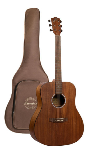 Bamboo Ga 41 Mahogany Guitarra Acustica Con Funda Y Pua 