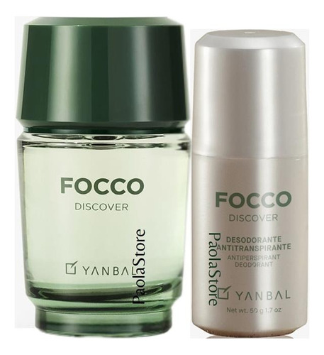 Focco Discover Colonia Hombre 75ml + Roll On Set Yanbal