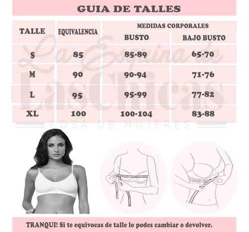 Talla 85 de corpiño new arrivals