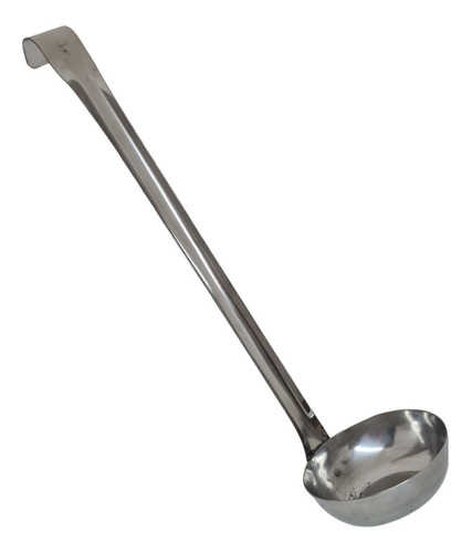 Imagen 8 de 10 de Cucharon Gastronomico N°12 46 Cm Largo Acero Inox Salsero