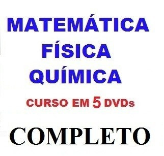 Aulas De Matemática + Física + Química Curso Em 5 Dvds M3t