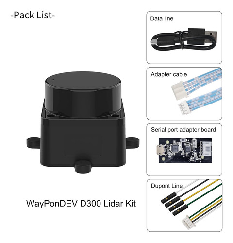 Fhl-ld19 Kit De Sensor De Distancia Lidar 2d De 360 Grados,