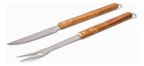 Set De Cuchillo Y Tenedor Bbq Acacia Ambiente Gourmet