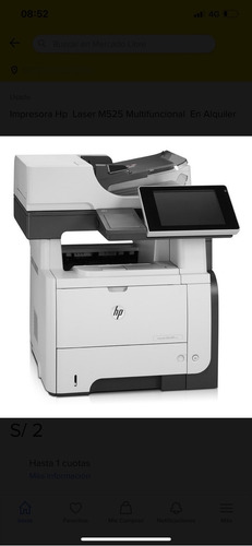 Impresora Multifunción Hp Laserjet Enterprise M525dn (Usado)