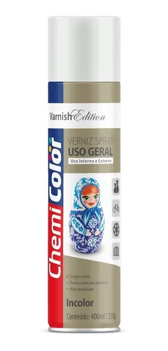 Verniz Spray Incolor Chemicolor 400ml - Uso Geral 1 Unidade