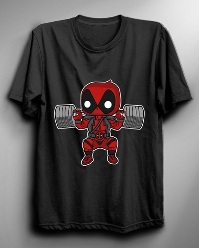 Polera De Deadpool Barbell Body Builder