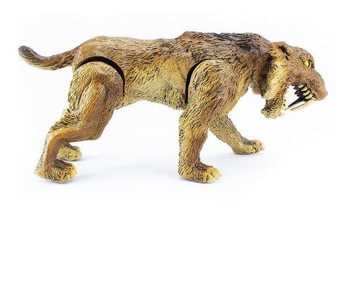 Tigre Diente Desable Animales Prehistorico 30cms Realista