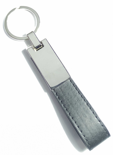 Llavero Acero Ecocuero Grabado Pasacinto Estuche Jb-k14