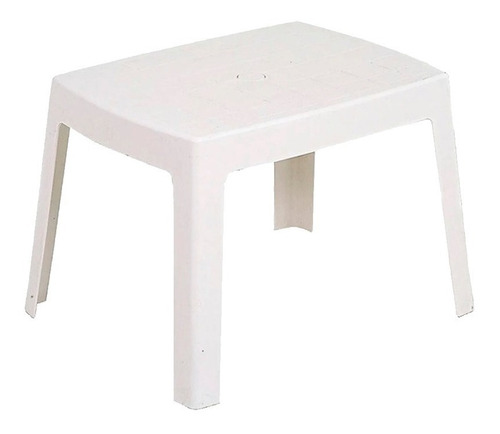 Mesa De Plastico Blanca Apilable Voss2000 Bahamas 60x47cm 