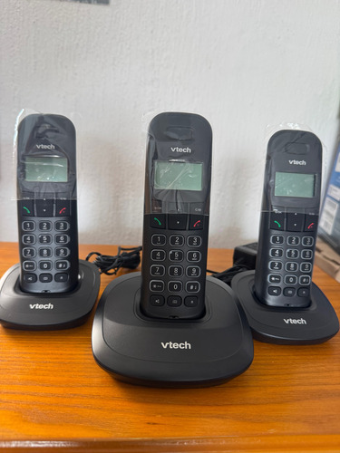 Teléfono Vtech Vt650-3 Negro 3 Auriculares Negro (Reacondicionado)