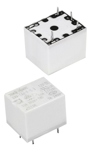 10x Relé 12v 10a 250v Na 4 Terminais 899-1ah-f-c E Uso Geral
