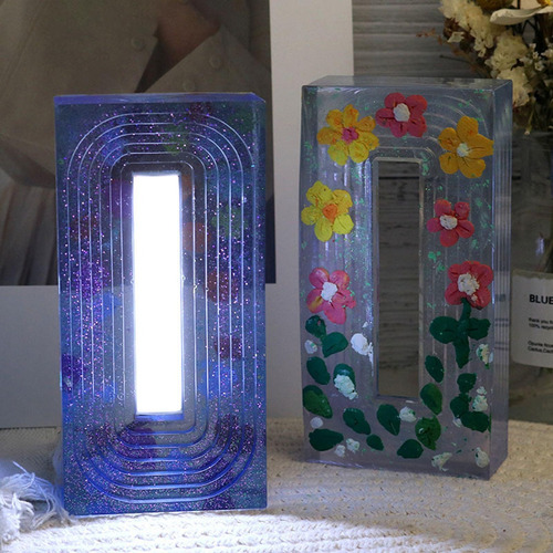 Moldes De Silicona Lámpara De Mesa Molde De Soporte De Luz