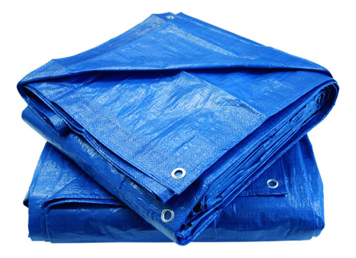 Lona 8x6 Plástica Azul Telhado Evento Barraca Forro Piscina