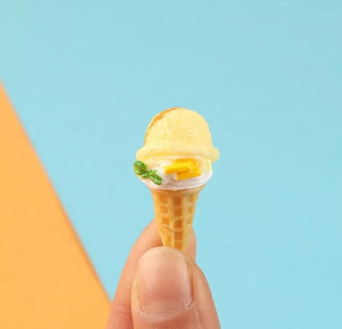 Set 8 Mini Helados Barquillos 3 D Calidad ( Casa De Muñecas)