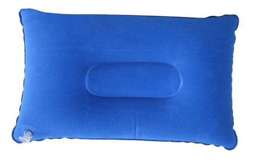 6 Almohada Para Acampar Los 38x24cm Azul