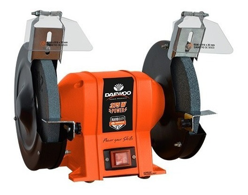 Imagen 1 de 10 de Amoladora De Banco 375w Daewoo + 2 Piedras De Amolar 1/2 Hp