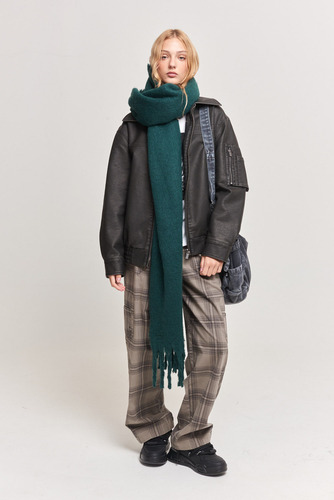 Bufanda Shawl Tejido Mujer 47 Street Color Verde oscuro Talle TU