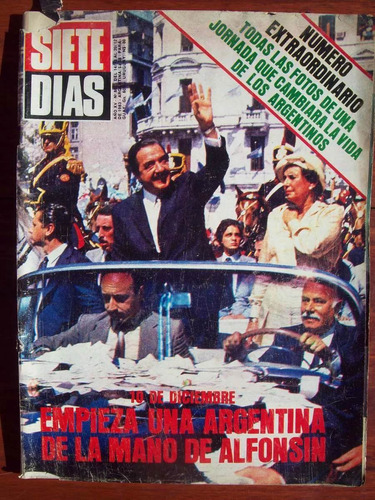 Revista Siete Dias 861 Alfonsin Balbin Frondizi O Viale