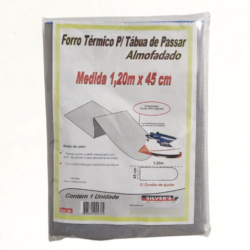 Imagem 2 de 10 de Capa Forro Térmico Para Tábua De Passar Roupa Com Espuma