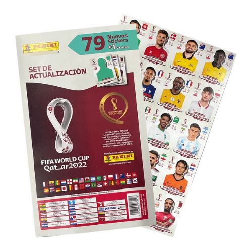 Set Actualización World Cup Qatar 2022 Original 80 Laminas