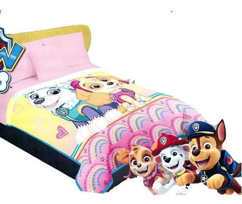 Cobertor Paw Patrol Provipolar Ligero Matrimonial