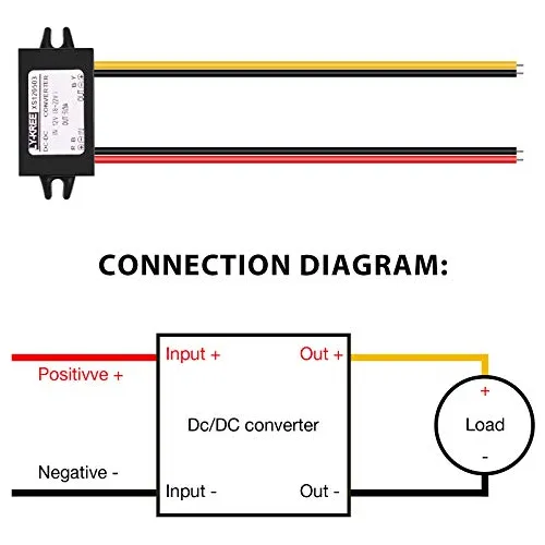 Convertidor De Corriente Directa De 12v 5v, 3a, 15w, Mã...