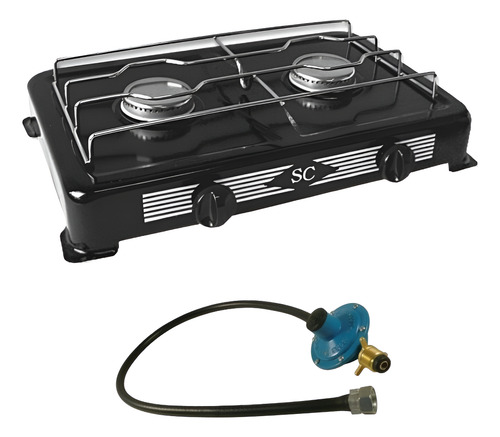 Anafe De Cocina Gas Garrafa + Regulador Manguera 1 Metro