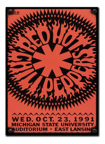 #324 - Cuadro Vintage 30 X 40 - Red Hot Chilli Peppers Rock