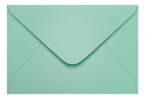 Envelope Convite Color Plus 16x23cm 100unds Scrity Cor Verde-claro Liso