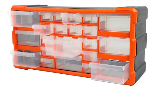 Caja Plástica Tactix Gavetero Con 22 Cajones Organizador 