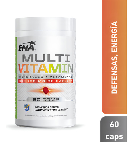 Multivitaminico Ena Sport Minerales Vitaminas Cafeína Neutro