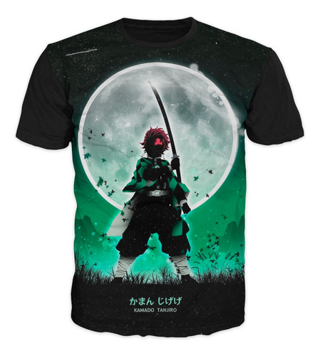 Camiseta Anime Demon Slayer Kimetsu Yaiba Adultos Y Niños