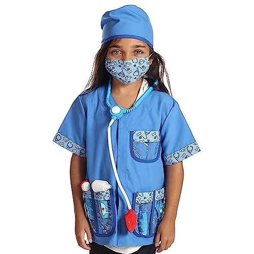 Disfraz Médico Para Niños 3-7 Años Con Accesorios.