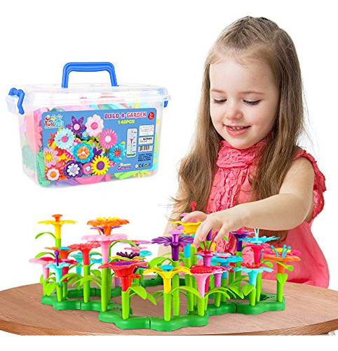 Toyvelt Flower Garden Building Toys Para Ninas - (148 Piezas