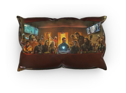 Cojin Almohada Avengers Ultima Cena Diseño Unico Poliester Color Vengadores Diseño De La Tela Lisa
