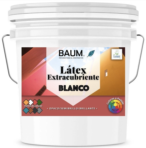 Tineta Latex Extra Cubriente, Blanco Intenso Calidad Premium
