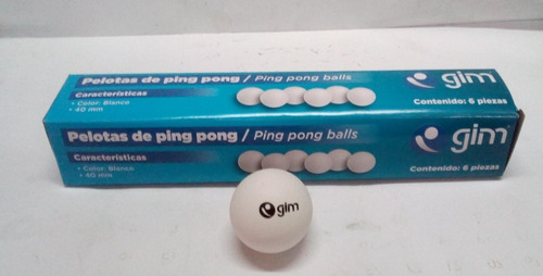 Pelota Para Ping Pong Caja Con 6 Gym