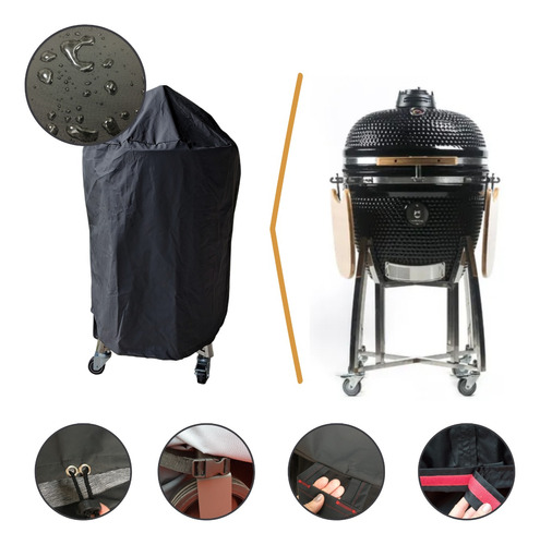 Funda Cubre Kamado 22´´ Pulgadas Lona Pesada - Impermeable!!