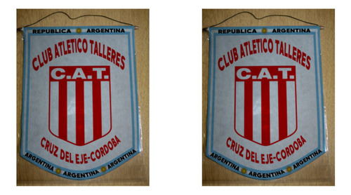 Banderin Grande 40cm Club Talleres Cruz Del Eje