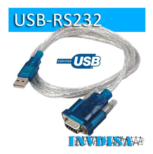 Cable Convertidor Puerto Usb A Serial Db9 Rs232 P Pc Laptop