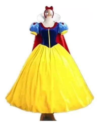 Disfraz De Cosplay De Princesa Blanca Nieves Para Mujer 1