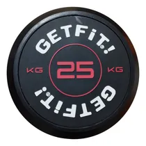 Comprar Barra Recta Con Peso Fijo Engomado 30mm Cromada Maciza 25 Kg