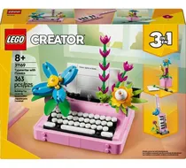 Comprar Lego Creator 3 Em 1 Máquina De Escrever Com Flores 363 Peças
