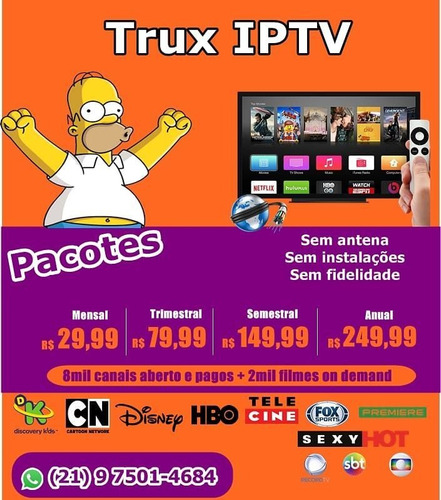 Imagem 1 de 5 de 50mil Canais Para Tv Smart