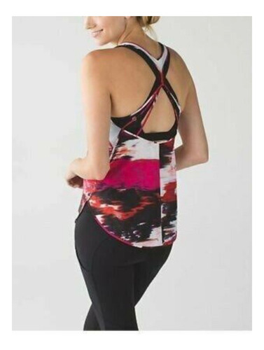 Playera Deportiva Tank Lululemon Multicolor Talla 6 (Usado)